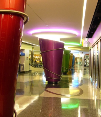 Dental office building reception area